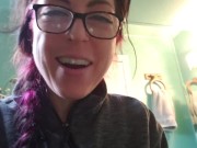 Pissing Onto A Toilet Tube 9/16