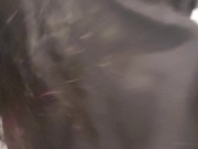 Nerdy Girl Sneaks Into The Men's Room And Uses The Urinal Backwards 15/16