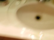 Nasty Milf Pisses In Bathroom Sink Before Bed 14/16