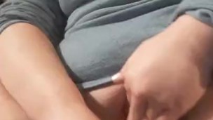 Tight pink pussy squirt and cum on Banana