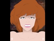 April O'Kneel - Redhead journalist gets fucked by gangsters 10/16