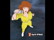 April O'Kneel - Redhead journalist gets fucked by gangsters 3/16