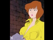 April O'Kneel - Redhead journalist gets fucked by gangsters 5/16