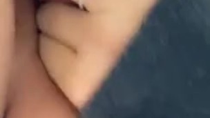 Fingering my pussy at work