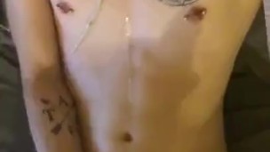 Skinny Boy Blows His Load