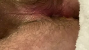 Pushing out cum out my ass it’s not stopping 