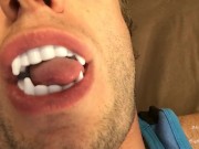 Sexy Vampire Teeth & Tongue Worship