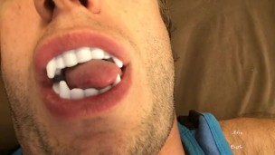 Sexy Vampire Teeth & Tongue Worship