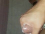 Masturbating