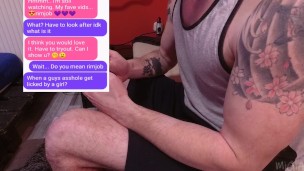 If she wants to lick your ass, SHE WILL ! HOT F2M rimjob after long begging
