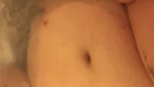 Bbw fingered in the tub 