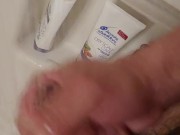Cleaning my cock