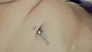 Hot Blonde Covered in Cum 