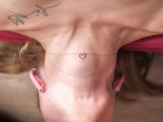 Mädchen mit Zöpfen bläst das erste mal Deepthroat ihren Stiefbruder! 16/16