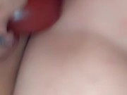 Deep double dildo play 12/16