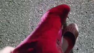 Getting Barefoot In A Parking Lot *Wanna Smell My Feet?*