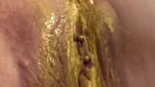 Golden pussy member paint 