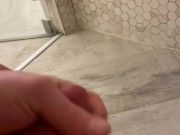 Cumming in the shower on vacation