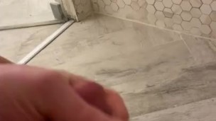 Cumming in the shower on vacation