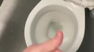Playing around in the public toilets 