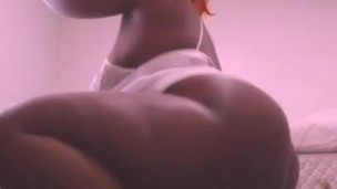 Sexy Ebony Bbw in short dress and heels Ass Jiggle