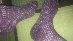 purple socks 
