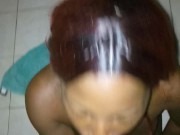 Exposed Thot Whore Swallowing Cumload Eat Personal Trainer Big Dick After Gym - Mastermeat1 13/16