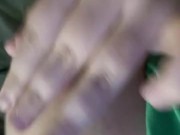fat slut plays with her nipples on command