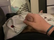 Chub Was jerking off and almost got caught ruined orgasm