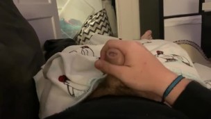 Chub Was jerking off and almost got caught ruined orgasm