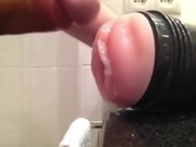 FlashLight Fucking And Cumshot - Male Toy For Masturbation