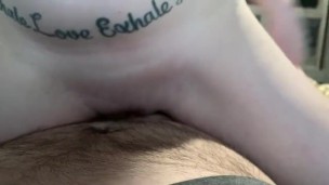 Slutty wife sucking husbands fat cock 