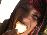 Carnival and Milking huge Strapon and Hand Job Full video only at Premium 4/16