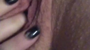 Fucking pussy with vibrator