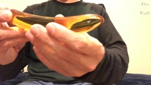 Glass Dildo Suck & Fuck Stranger Mesmerize