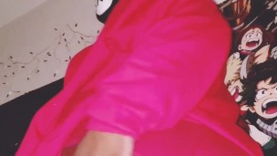 Showing off my big booty in red briefs