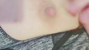 slowmo nursing bra nipple reveal and play