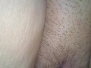 Slutty wife gets dildo fucked and cums hard. Milky pussy  10/16