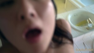 fucking on the bath tub and counter with @sukisukigirlreal