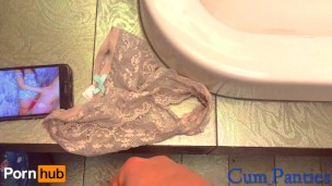Framed my girlfriend!!! Stoled her panties and cum in them