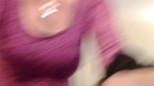 Rough old tranny whore wanking his cock