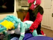 Spike bareback Breeds Piper the Bun doggy style @SucarioAD 10/16