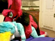 Spike bareback Breeds Piper the Bun doggy style @SucarioAD 13/16