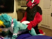 Spike bareback Breeds Piper the Bun doggy style @SucarioAD 15/16