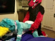 Spike bareback Breeds Piper the Bun doggy style @SucarioAD 16/16