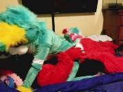 Spike bareback Breeds Piper the Bun doggy style @SucarioAD 4/16