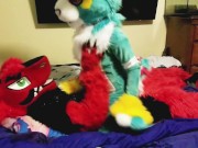 Spike bareback Breeds Piper the Bun doggy style @SucarioAD 8/16