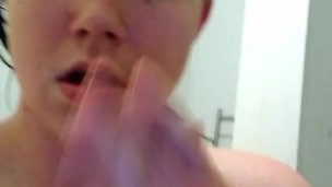 Playing With My Wet Pussy Right After A Shower
