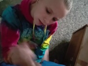 Sucking The Throbbing Cock After a Slutty Facial- Cum On My Face Baby! POV!
