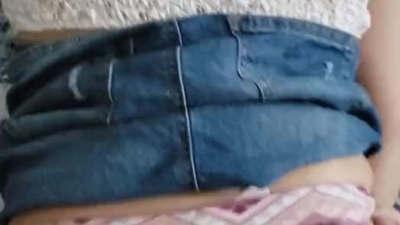 Daddy fucked my ass after school wearing Victoria secret panties and boots